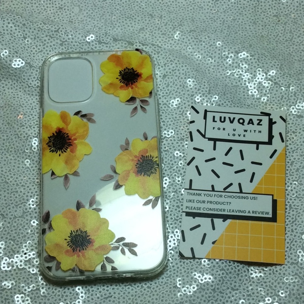 iPhone 12 Mini yellow flower phone case